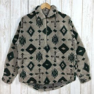 グラミチ(GRAMICCI)のMENs S  グラミチ 1980s パイルフリース プルオーバー ジャケット Pile Fleece Pulover Jacket ひし形タグ 白タグ アメリカ製 ビンテージ 入手困難 GRAMICCI ベージュ系(その他)