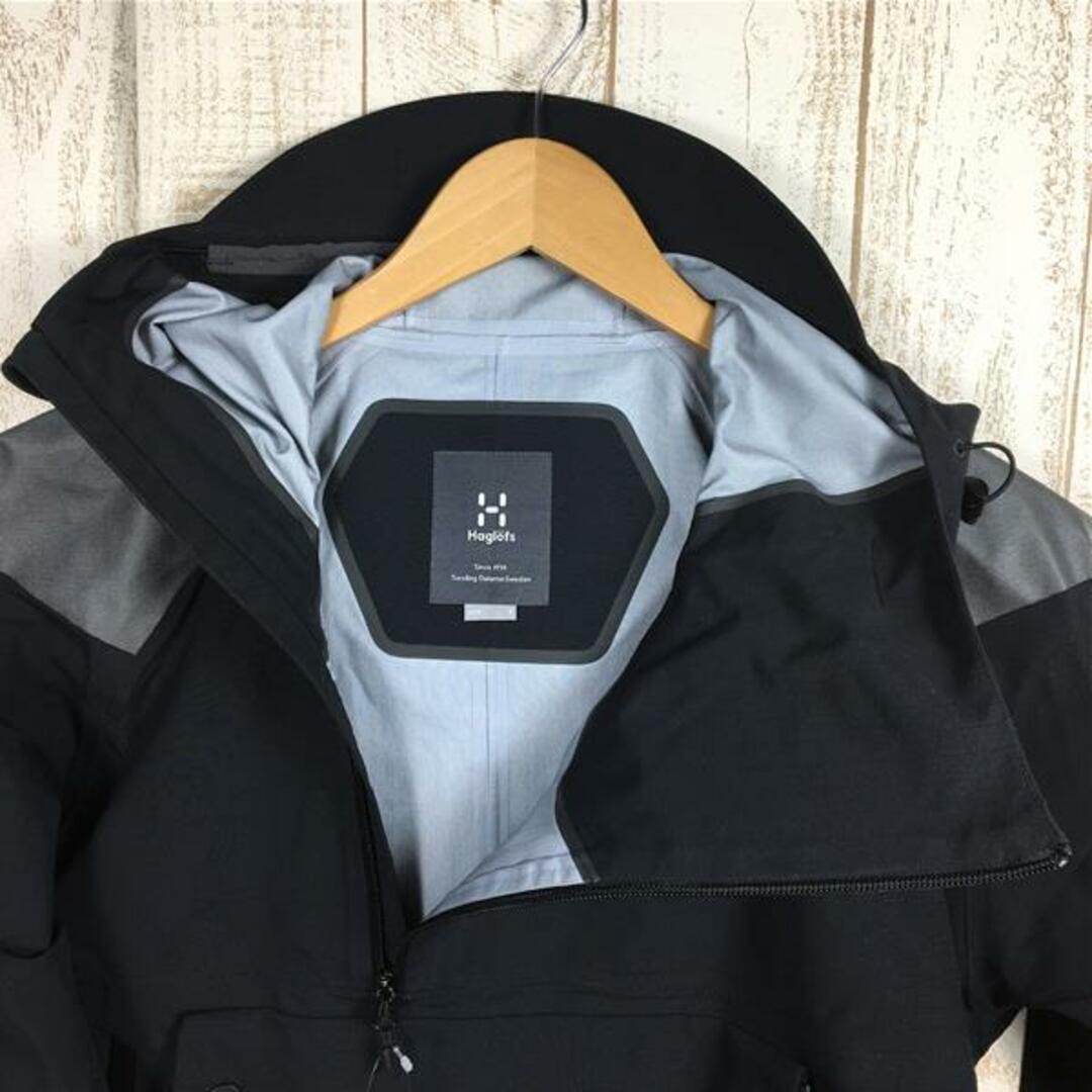 Haglofs(ホグロフス)のUNISEX S  ホグロフス エッジ エボ アノラック EDGE EVO ANORAK Proof3L防水透湿 ジャケット フーディ プルオーバー HAGLOFS 604366 ブラック系 メンズのメンズ その他(その他)の商品写真