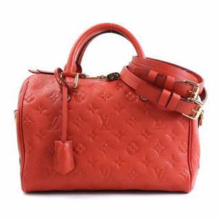 ルイヴィトン(LOUIS VUITTON)のルイ ヴィトン LOUIS VUITTON ハンドバッグ 斜め掛けショルダーバッグ モノグラムアンプラント スピーディバンドリエール 25 モノグラムアンプラント オレンジレッド ゴールド レディース M40758 送料無料【中古】 e57169f(ハンドバッグ)