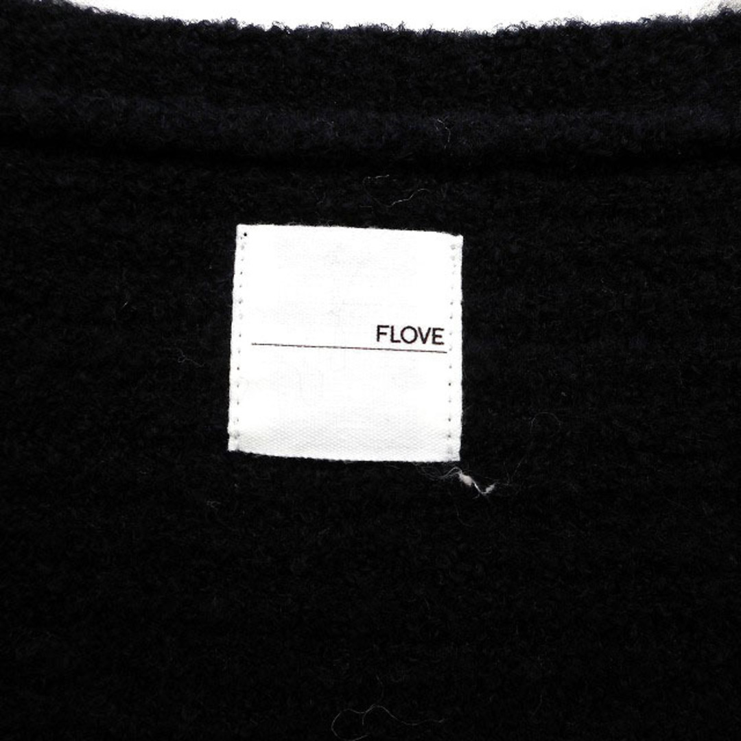 other(アザー)のフローヴ ニット セーター Vネック リブ ロングテール ウール混 長袖 F 黒 レディースのトップス(ニット/セーター)の商品写真