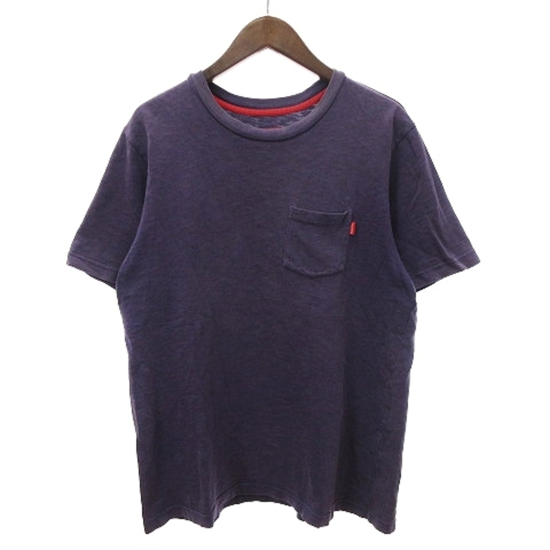 Supreme(シュプリーム)のシュプリーム Tシャツ カットソー 半袖 クルーネック 無地 紫 パープル系 M メンズのトップス(Tシャツ/カットソー(半袖/袖なし))の商品写真