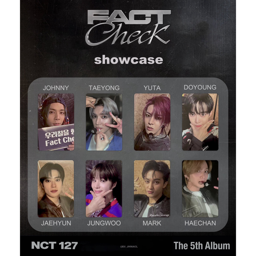 NCT 127 Fact Check MARK ショーケース限定トレカ NCT 127 Fact Check MARK ショーケース限定トレカ