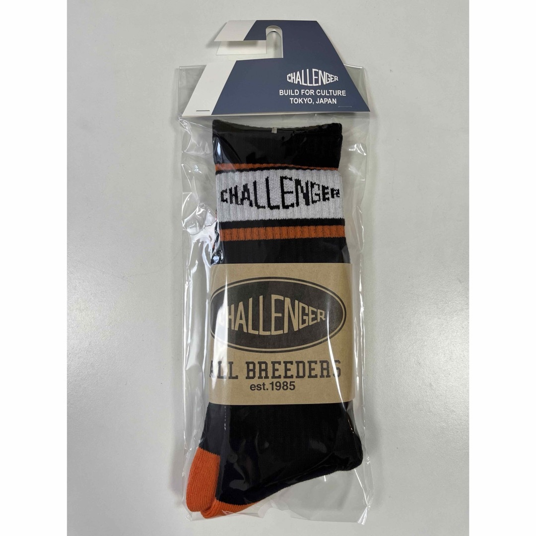 チャレンジャー　CHALLENGER 「LOGO SOCKS」　ソックス　BK メンズのレッグウェア(ソックス)の商品写真