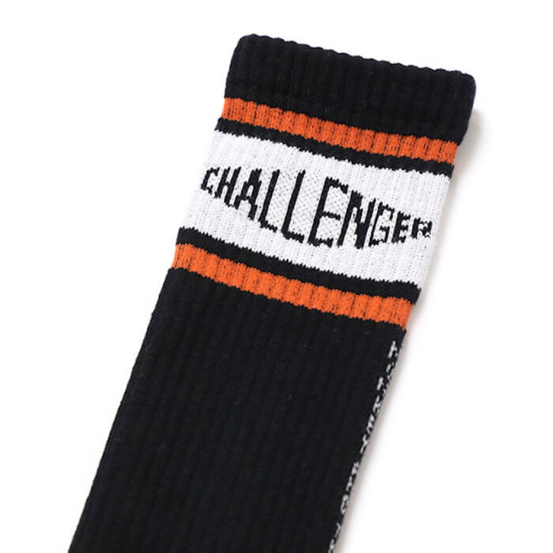 チャレンジャー　CHALLENGER 「LOGO SOCKS」　ソックス　BK メンズのレッグウェア(ソックス)の商品写真