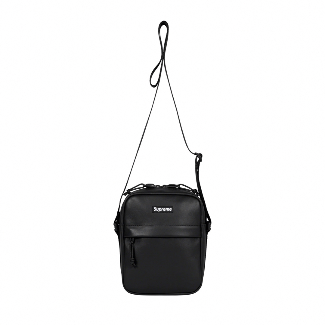 Supreme(シュプリーム)のsupreme レザー ショルダー バッグ　ブラック メンズのバッグ(ショルダーバッグ)の商品写真