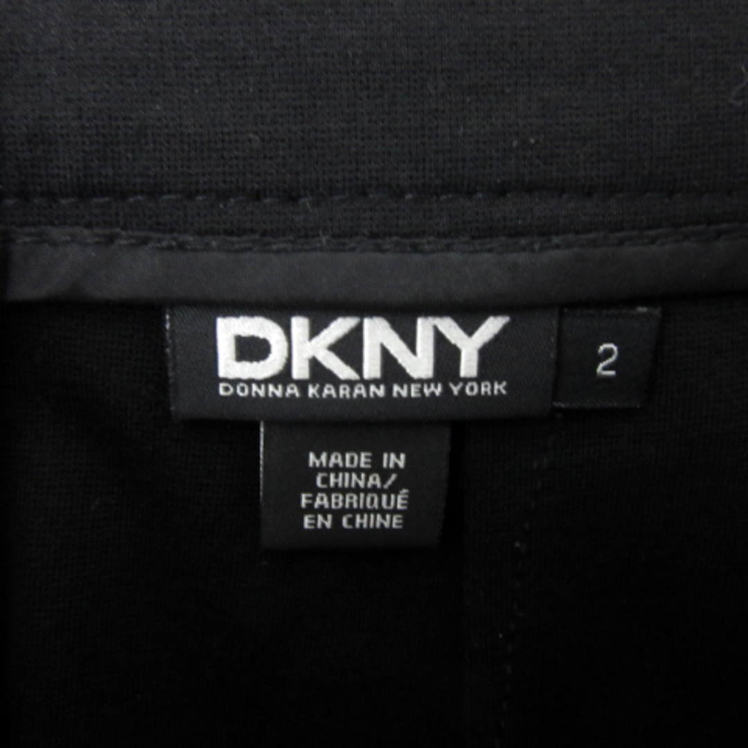 DKNY(ダナキャランニューヨーク)のダナキャランニューヨーク タイトスカート ミモレ丈 ゴートレザー 2 黒 カーキ レディースのスカート(ひざ丈スカート)の商品写真