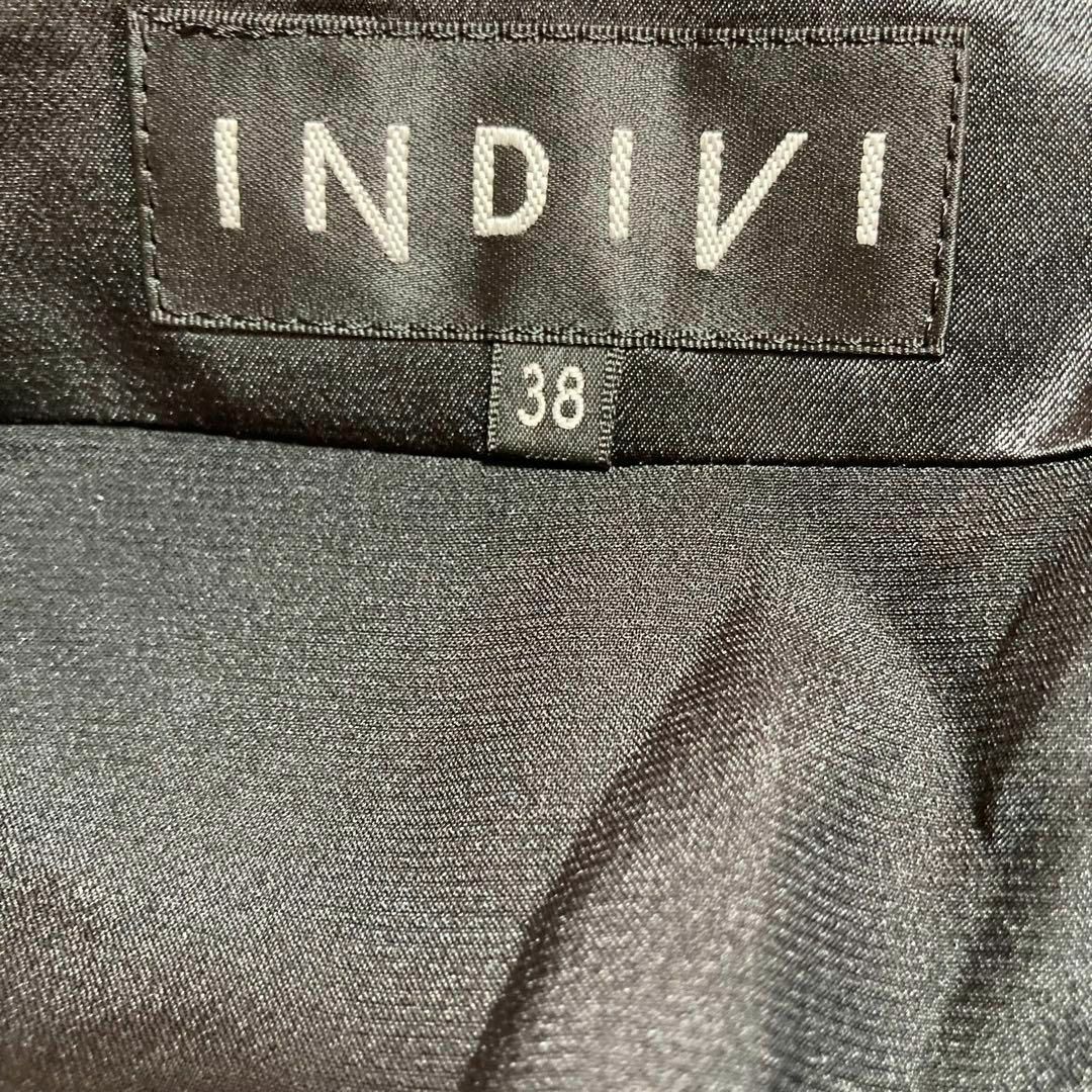 INDIVI(インディヴィ)の【美品】INDIVI  インディヴィ　上品膝丈スカート　M  ふんわり可愛い レディースのスカート(ひざ丈スカート)の商品写真