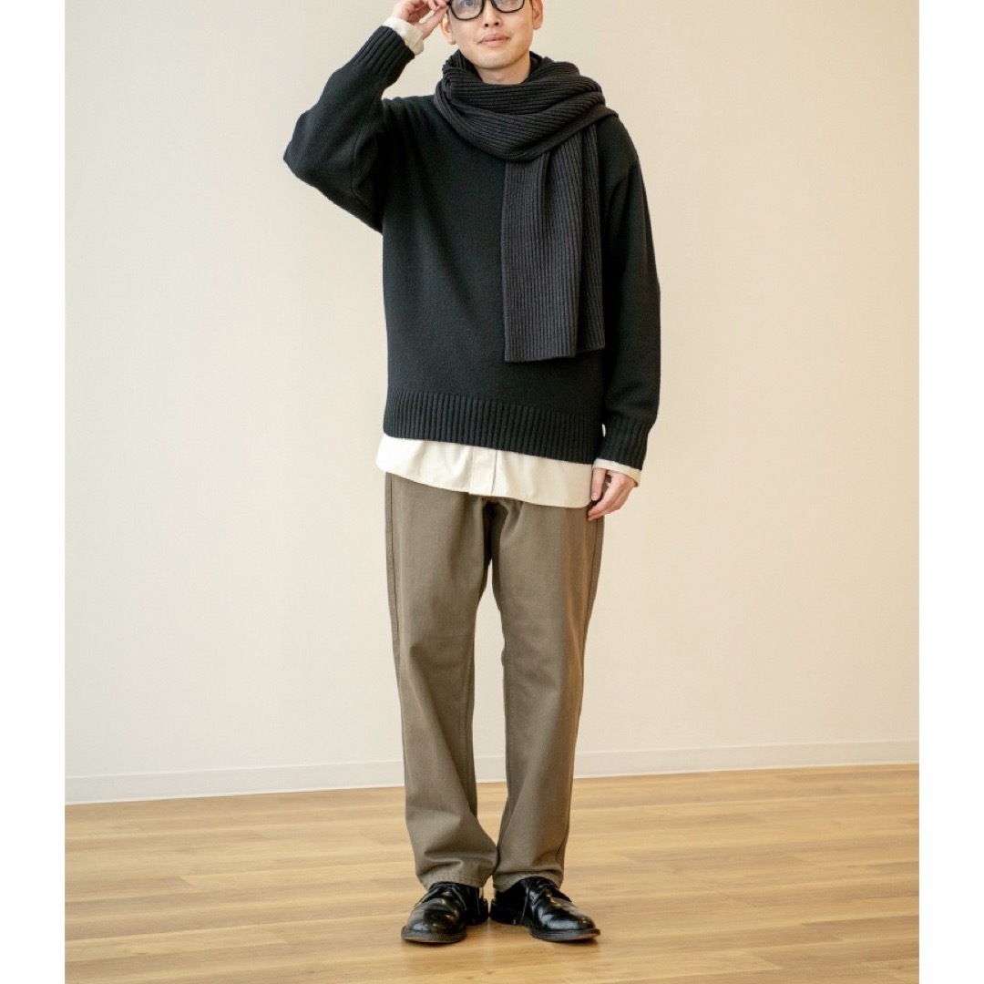UNIQLO - ユニクロU プレミアムラムローゲージセーター XXL/黒の通販