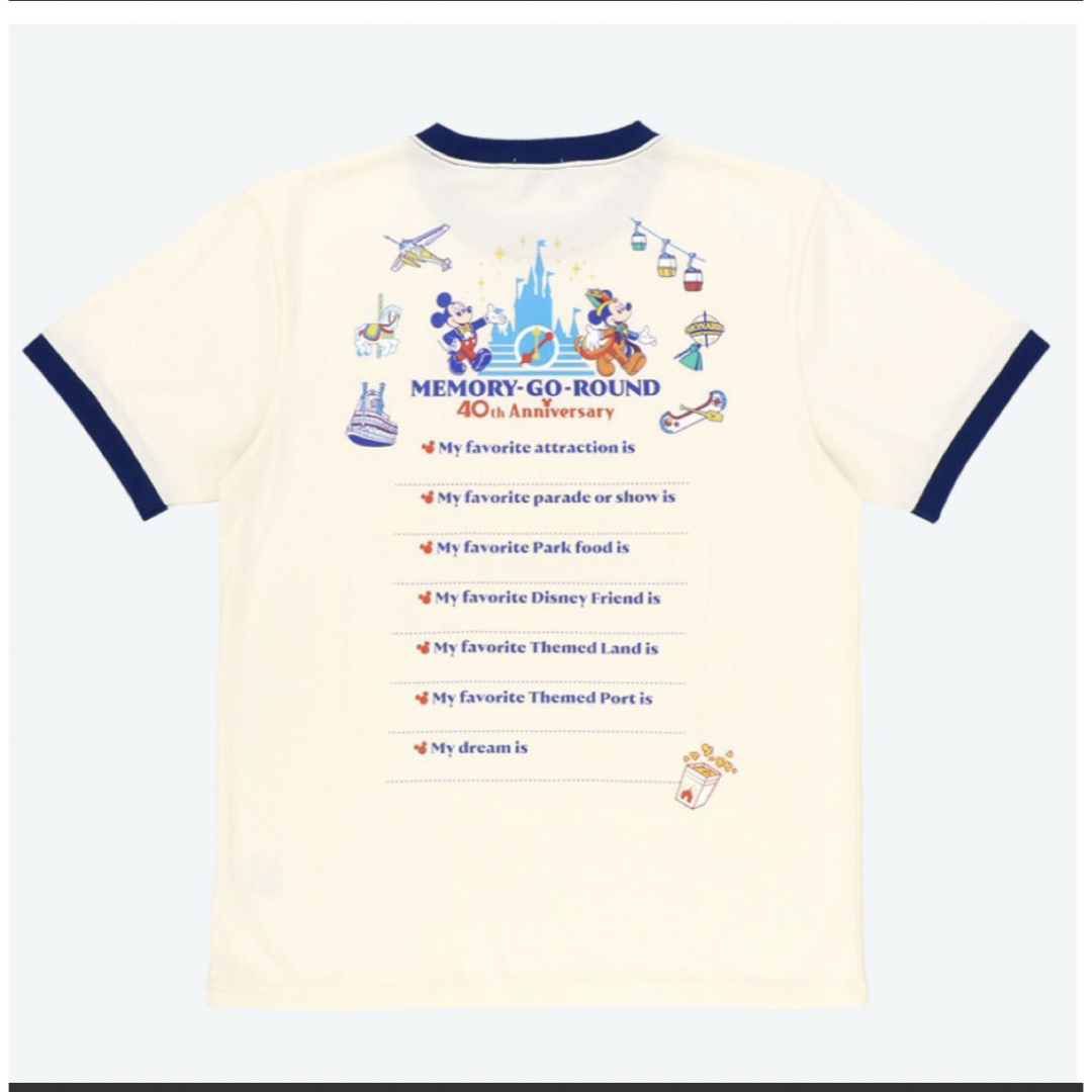 Disney(ディズニー)の★新品未開封★ディズニー　40周年 レトロ　Tシャツ　Ｌサイズ メンズのトップス(Tシャツ/カットソー(半袖/袖なし))の商品写真
