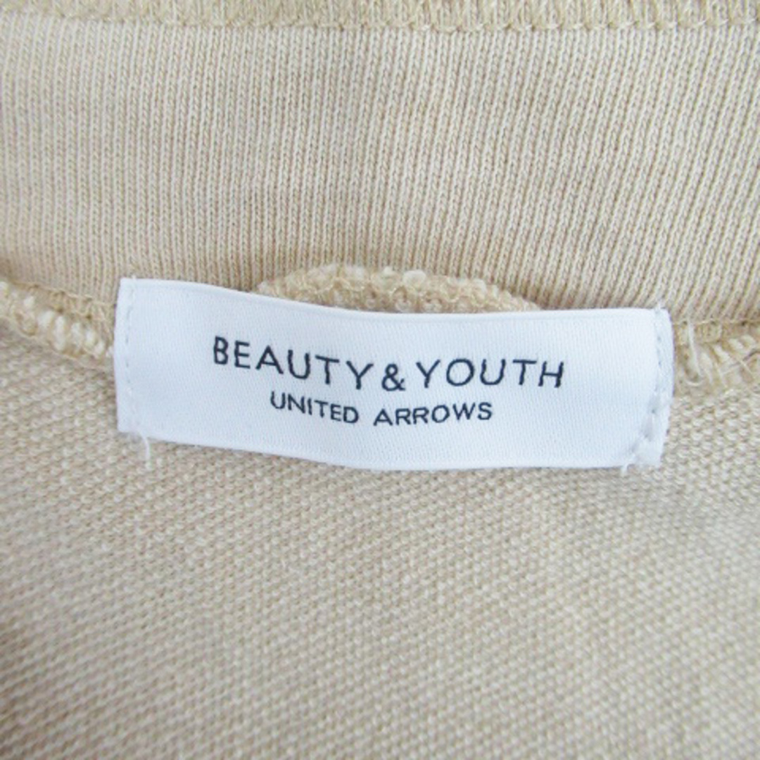 BEAUTY&YOUTH UNITED ARROWS(ビューティアンドユースユナイテッドアローズ)のB&Y ユナイテッドアローズ ビューティー&ユース カットソー 長袖 ベージュ レディースのトップス(カットソー(長袖/七分))の商品写真