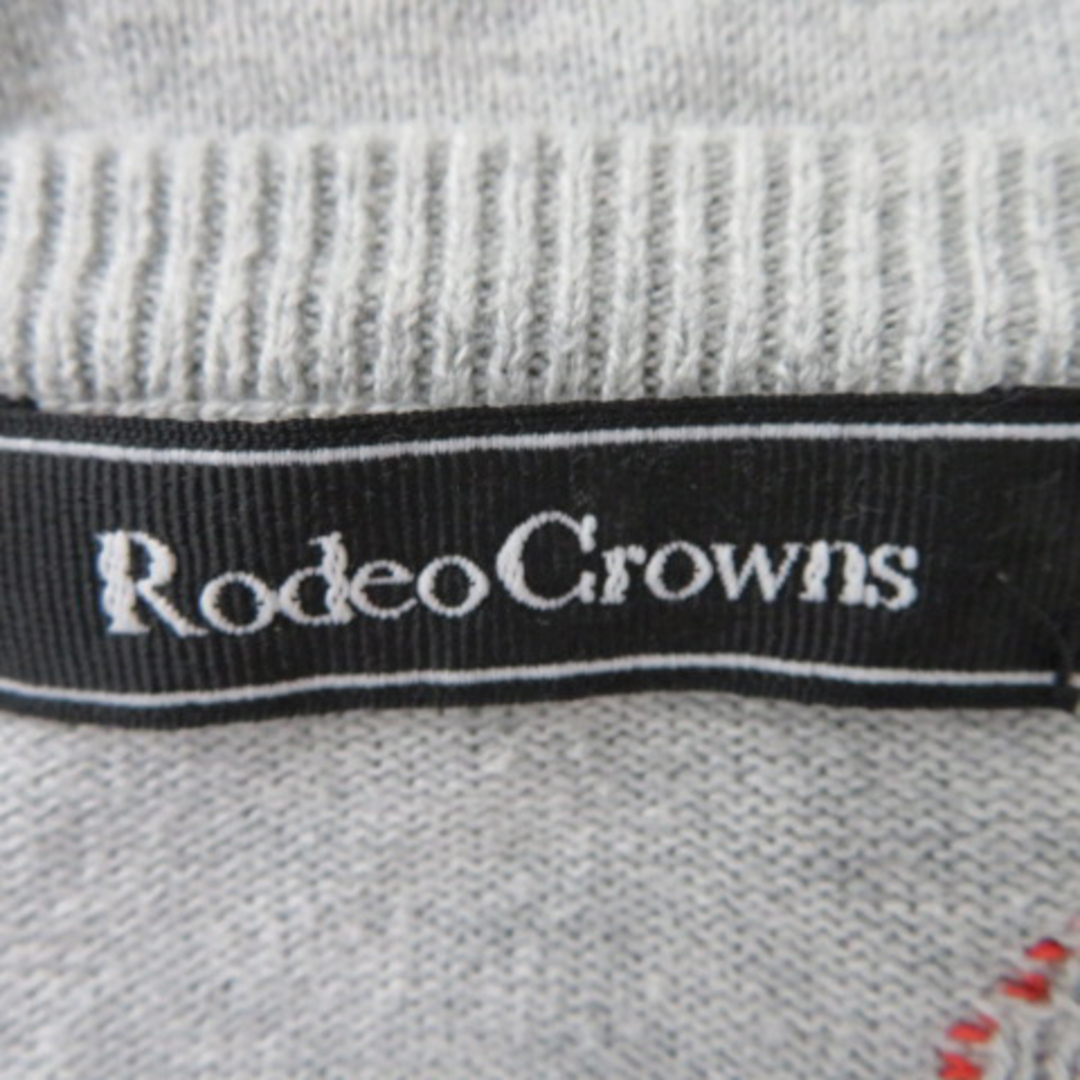 RODEO CROWNS(ロデオクラウンズ)のロデオクラウンズ ニット カットソー 長袖 1 マルチカラー グレー レディースのトップス(ニット/セーター)の商品写真