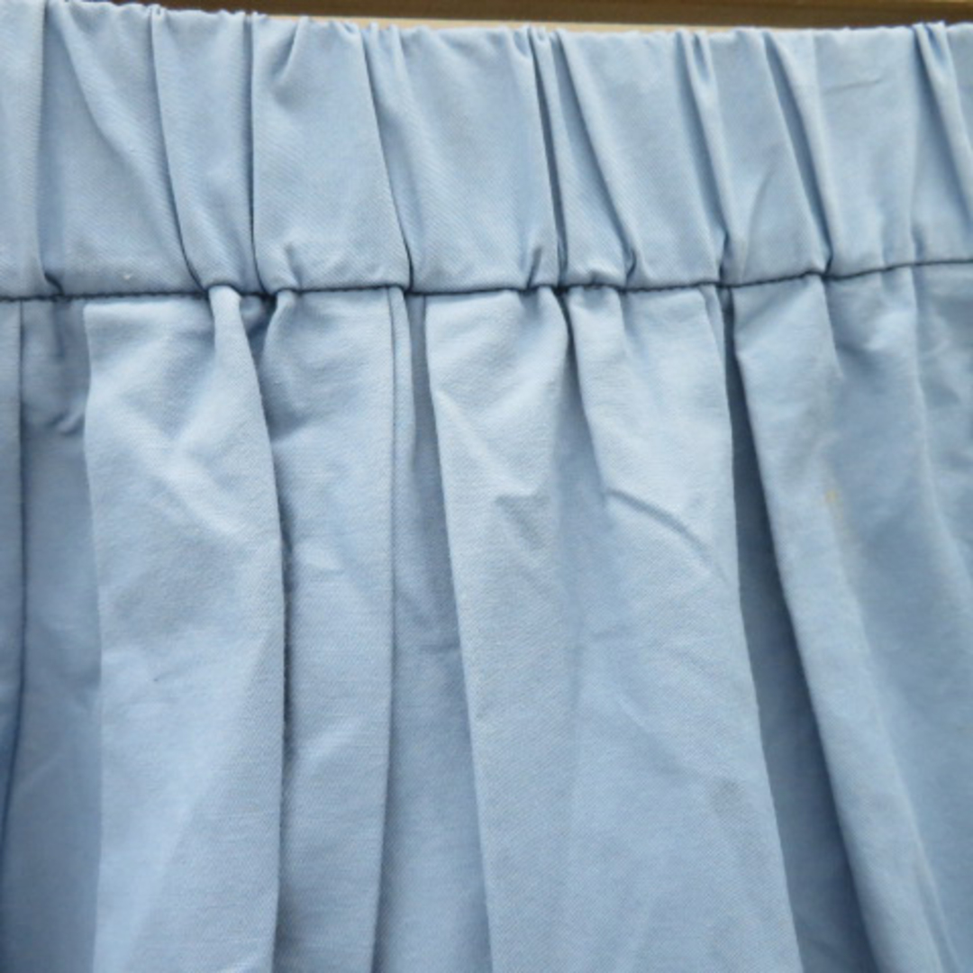 other(アザー)のデッサン フレアスカート ギャザースカート ロング丈 無地 2 ライトブルー レディースのスカート(ロングスカート)の商品写真