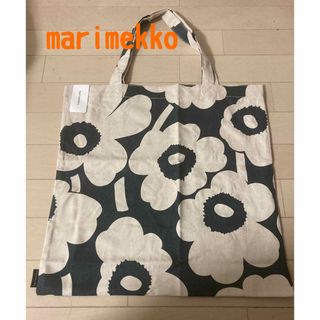 マリメッコ(marimekko)の新品　マリメッコ　トートバッグ　エコバッグ　ダークグリーン　ウニッコ柄　②(トートバッグ)