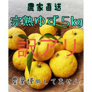 ゆず（完熟柚子）訳あり5kg＊無農薬＊徳島県(フルーツ)