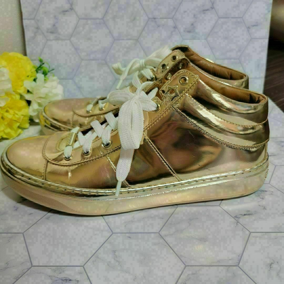 JIMMY CHOO - ジミーチュウ お洒落 キラキラ スニーカー 厚底 ショート