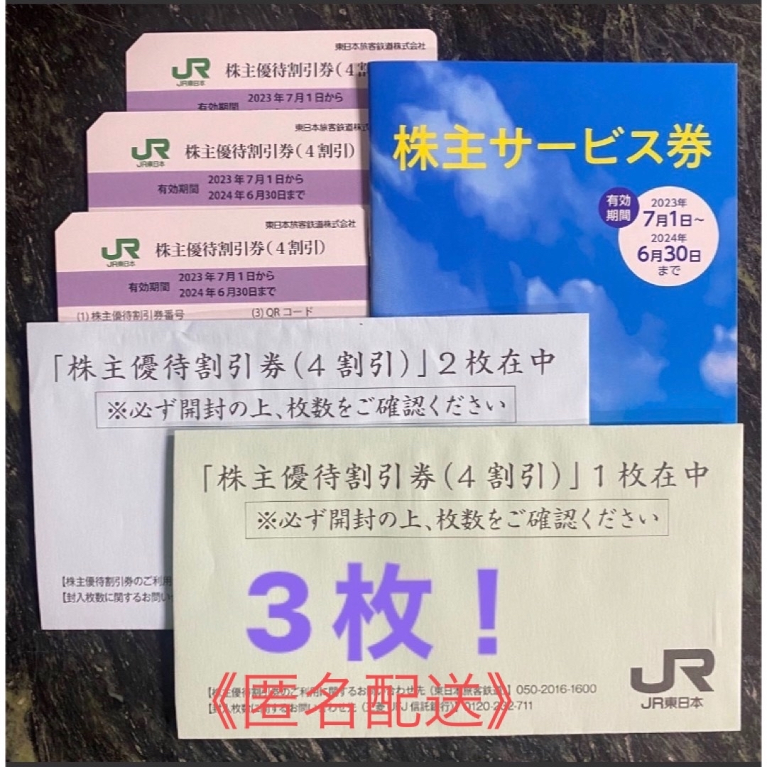 その他JR東日本 株主優待 割引券 7枚 株主サービス券 匿名配送