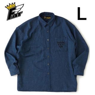 エフエーティー(FAT)のFAT SHICHISAN BLUE SKINNY Lサイズ 長袖シャツ(シャツ)