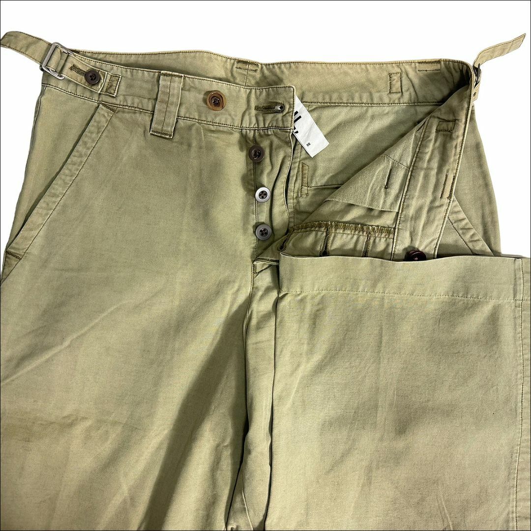 MHL. - J6265 美品 MHL サイドアジャスター ワイドパンツ カーキ 2の