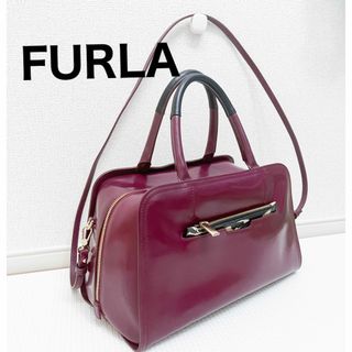 フルラ(Furla)の《超美品》FURLA フルラ トートバッグ ショルダーバッグ ワインレッド(トートバッグ)