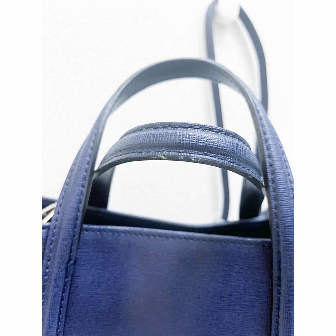 美品✨GIANNI CHRARINI ブルー 革 ショルダーバッグ トートバッグ 美品✨GIANNI CHRARINI ブルー 革 ショルダーバッグ トートバッグ