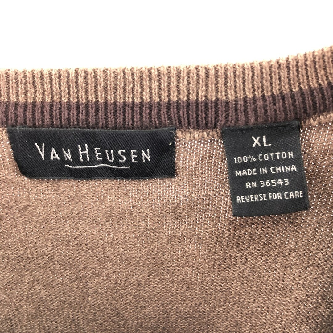 VAN HEUSEN ヴァンヒューゼン　ニット　茶色