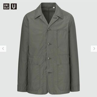 ユニクロ(UNIQLO)のUNIQLO U オーバーシャツジャケット 人気 定番 お洒落 オリーブ(カバーオール)