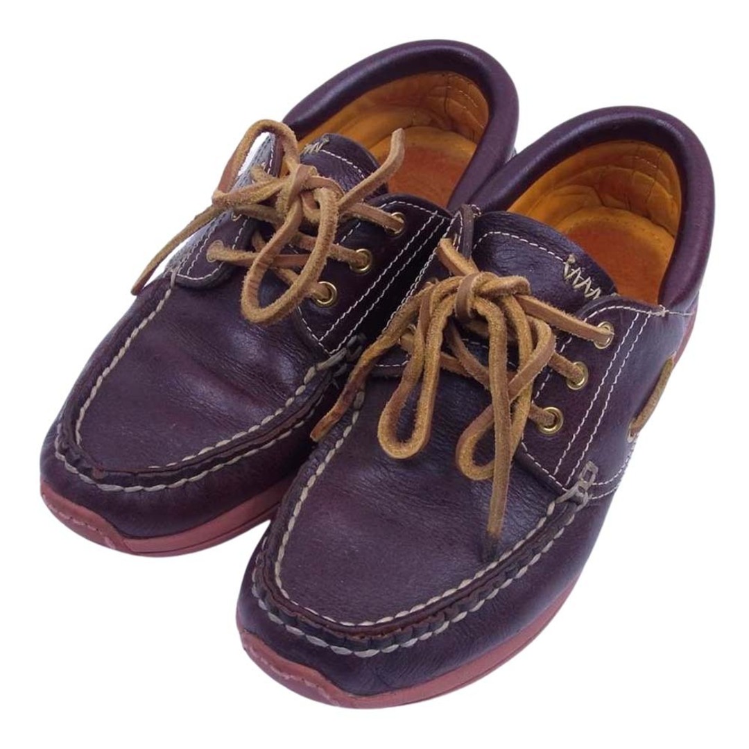 VISVIM(ヴィスヴィム)のVISVIM ビズビム その他靴 14AW 0114202002001 AMERICANA DECK-FOLK アメリカーナ デッキ フォーク フォルク シューズ  ダークブラウン系 W7【中古】 メンズの靴/シューズ(その他)の商品写真