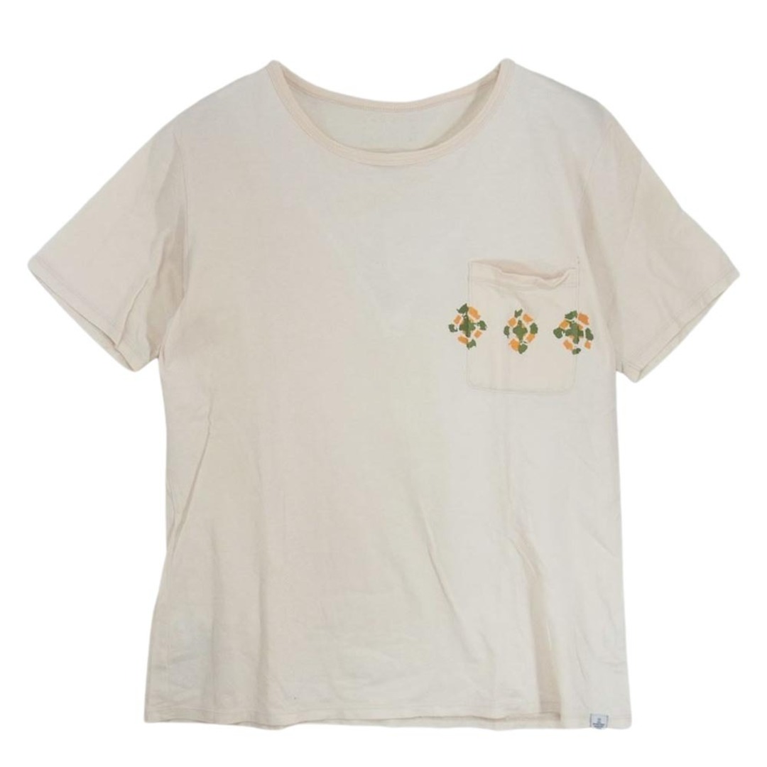 VISVIM ビズビム Ｔシャツ 13SS 0113105010059 HAUSA POCKET TEE S/S GIZA ハウサ ギザ ポケット 半袖 Tシャツ オフホワイト系 1約41cm着丈