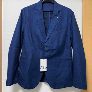 ★タグ付き未使用 ZARA MAN テーラードジャケット 光沢 定価19,900