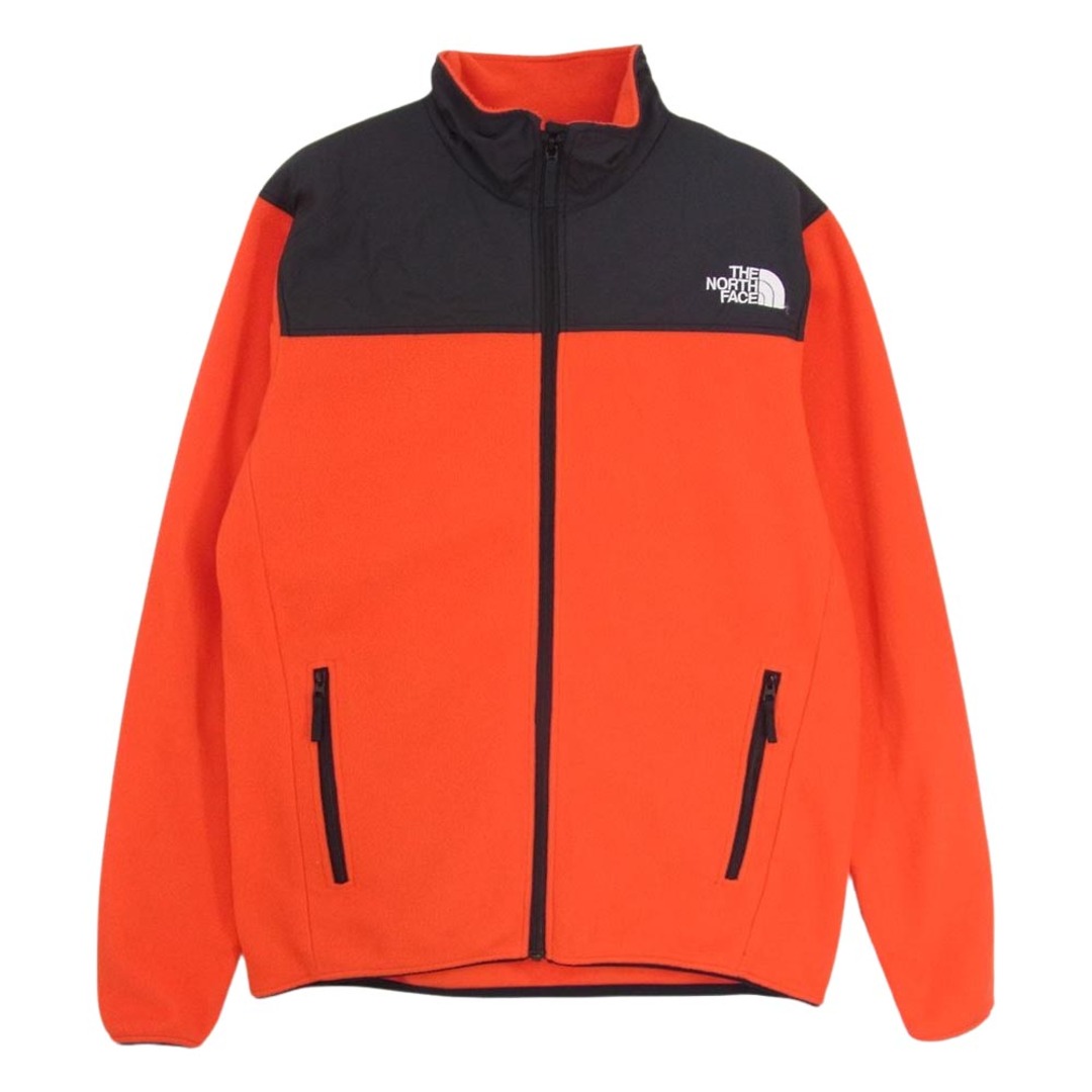 THE NORTH FACE ノースフェイス NL61804 MOUNTAIN VERSA MICRO JACKET マウンテン バーサ マイクロ フリースジャケット レッド系 S約39cm着丈