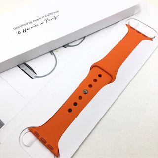 アップルウォッチ(Apple Watch)のアップルウォッチ HERMES バンド40mm apple watch オレンジ(その他)