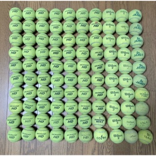ダンロップ(DUNLOP)の中古テニスボール 硬式 100球 100個 ダンロップ、ウィルソン、St(ボール)