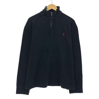 ラルフローレン(Ralph Lauren)の古着 ラルフローレン Ralph Lauren POLO by Ralph Lauren ハーフジップスウェットシャツ トレーナー メンズXL /eaa330900(スウェット)