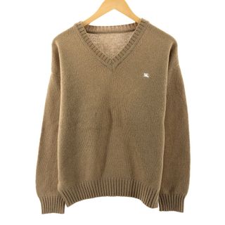 バーバリー(BURBERRY)の古着 バーバリー Burberry's Vネック ウールニットセーター メンズL /eaa344451(ニット/セーター)