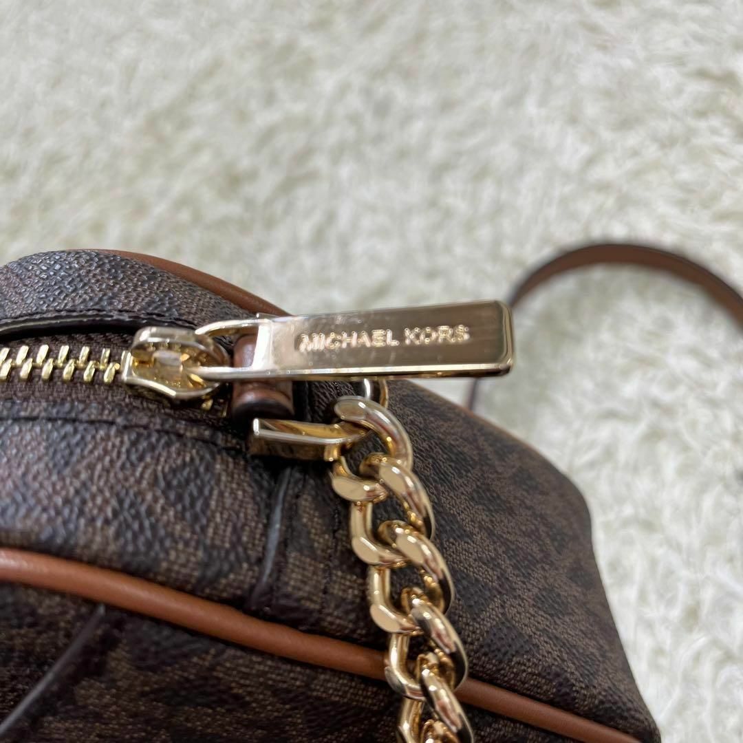 MICHAELE KORS マイケルコース チェーンストラップバッグ 茶