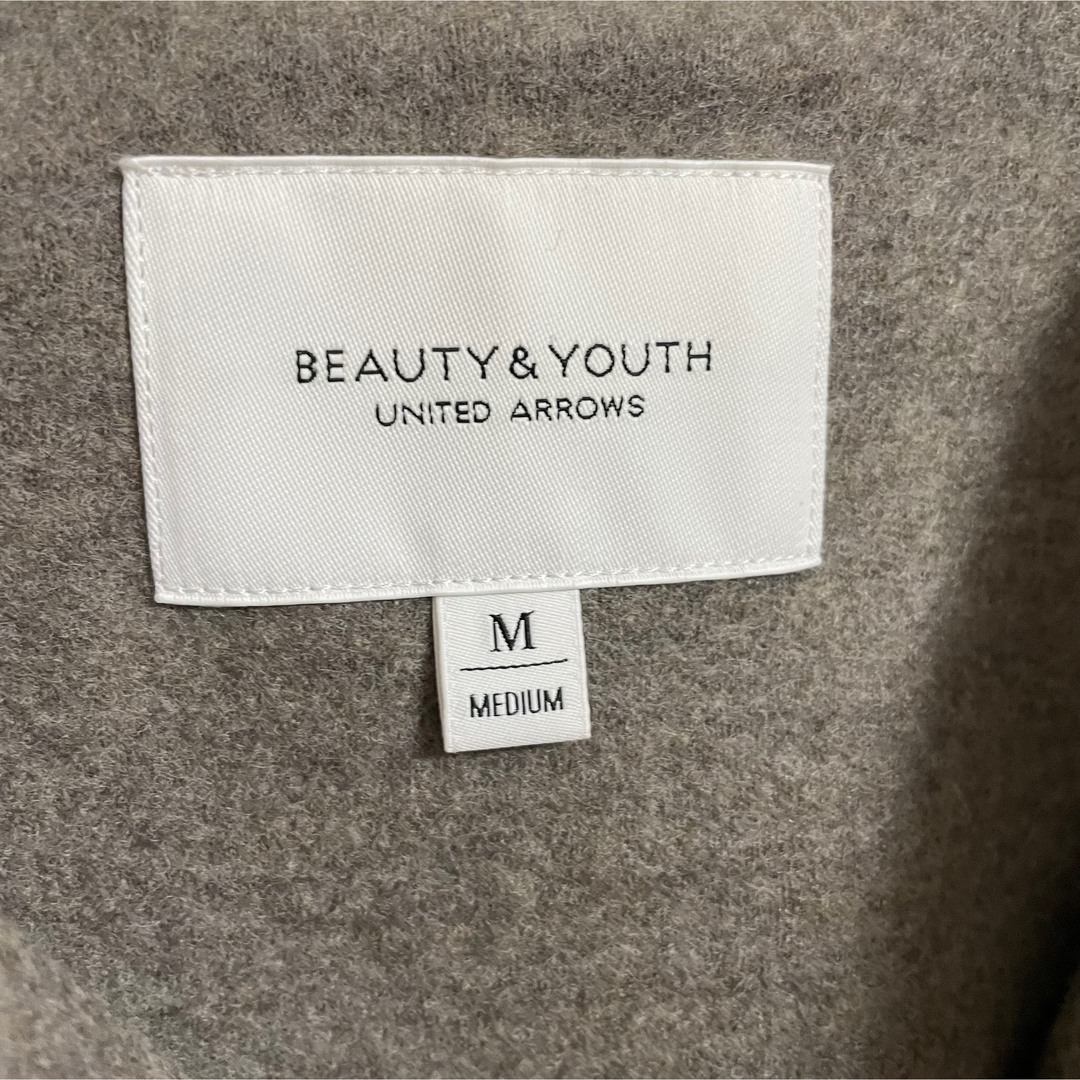 BEAUTY&YOUTH UNITED ARROWS(ビューティアンドユースユナイテッドアローズ)の新品未使用　BEAUTY&YOUTH スムースフードロングガウンコート レディースのジャケット/アウター(ロングコート)の商品写真