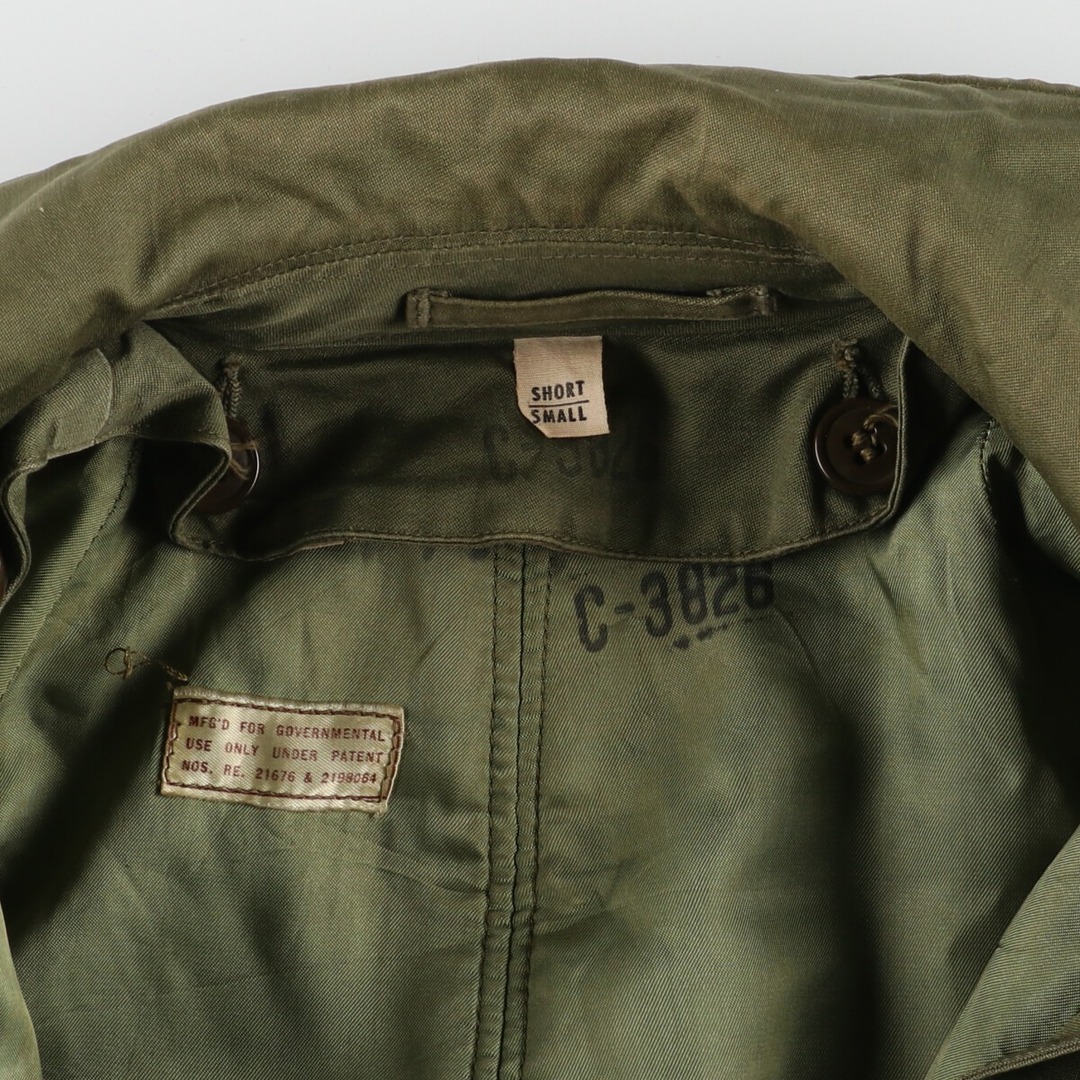 古着 50年代 米軍実品 U.S.ARMY M-1954 ライナー付き ミリタリー オーバーコート USA製 SHORT SMALL メンズS ヴィンテージ /eaa385905 メンズのジャケット/アウター(モッズコート)の商品写真