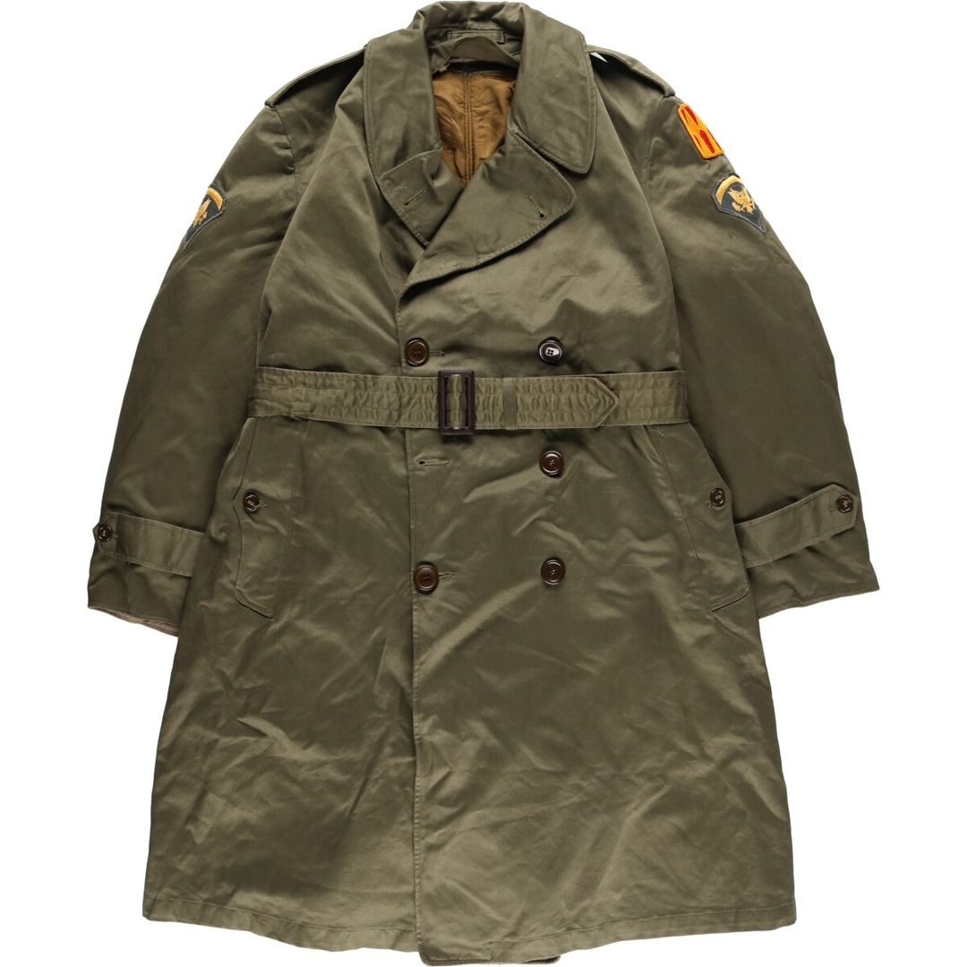 50年代 米軍実品 U.S.ARMY M-1954 ライナー付き ミリタリー オーバーコート USA製 SHORT LARGE メンズL ヴィンテージ /eaa385906SHORTLARGE着丈