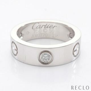 カルティエ(Cartier)のラブ ハーフダイヤ リング 指輪 K18WG ダイヤモンド ホワイトゴールド 3Pダイヤモンド(リング(指輪))