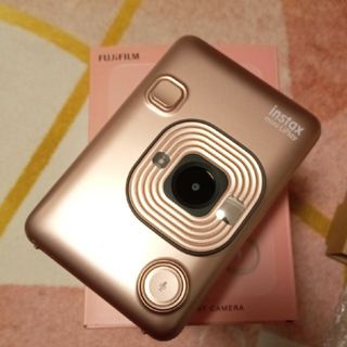 FUJI FILM instax mini LIPLAY BLUSH GOLD(フィルムカメラ)