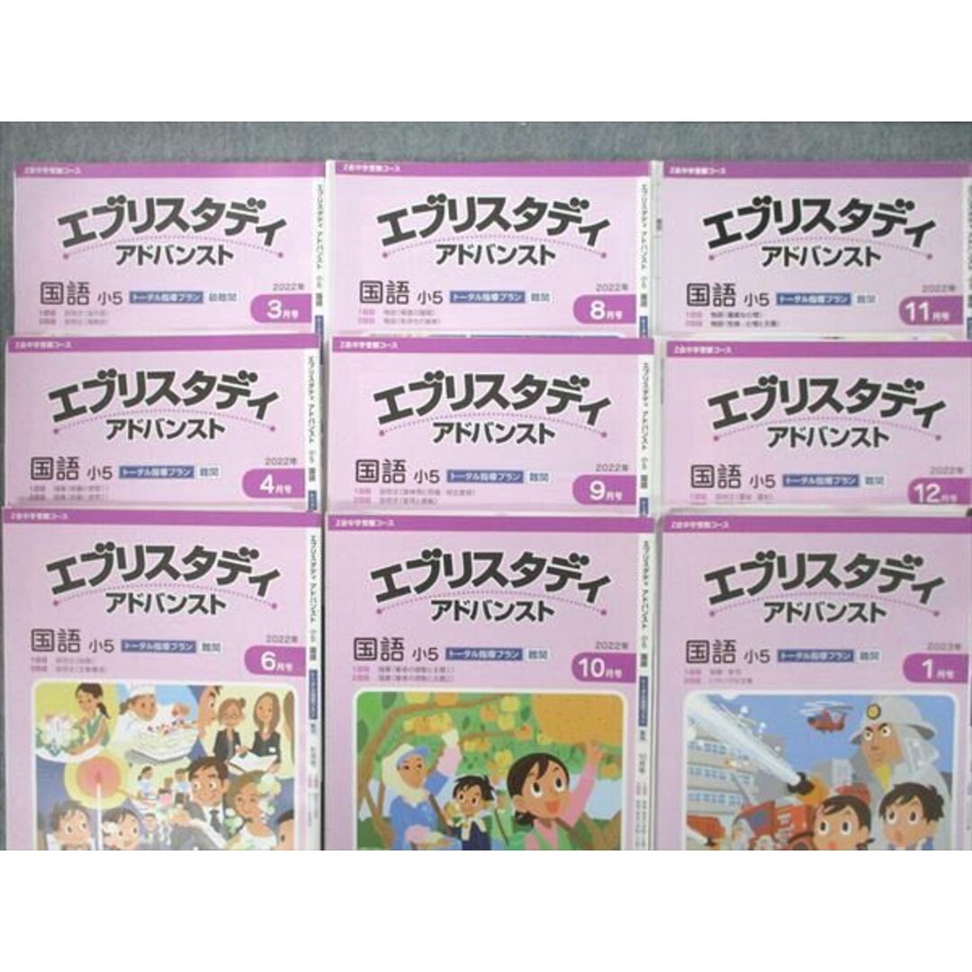 【書き込みなし!!!】Z会　エブリスタディ　小５　小６　国語　テキスト　テスト