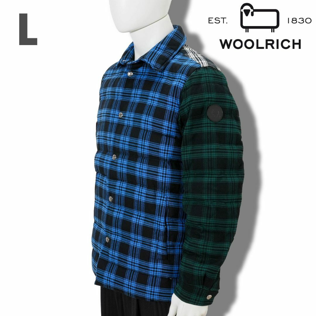 WOOLRICH(ウールリッチ)の新品 Woolrich チェック シャツダウンジャケット メンズのジャケット/アウター(ダウンジャケット)の商品写真