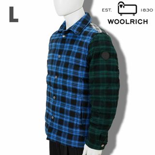 ウールリッチ(WOOLRICH)の新品 Woolrich チェック シャツダウンジャケット(ダウンジャケット)