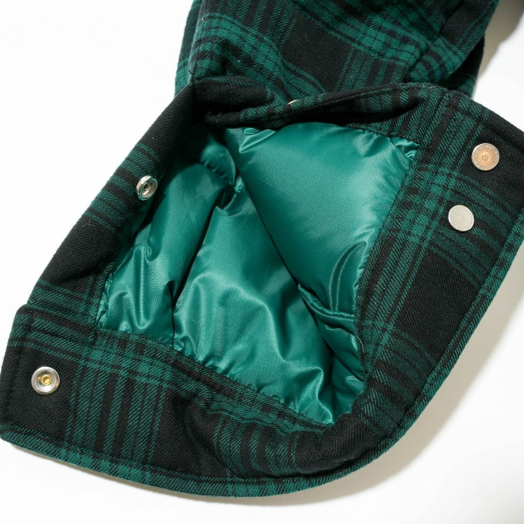 WOOLRICH - 新品 Woolrich チェック シャツダウンジャケット Mの WOOLRICH - 新品 Woolrich チェック シャツダウンジャケット Mの