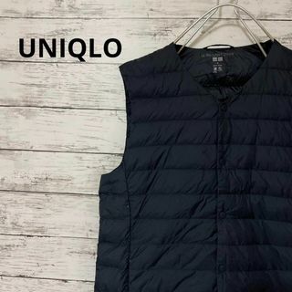 ユニクロ(UNIQLO)のUNIQLO 2way ウルトラライトダウンベスト インナーダウン ネイビー(ダウンベスト)