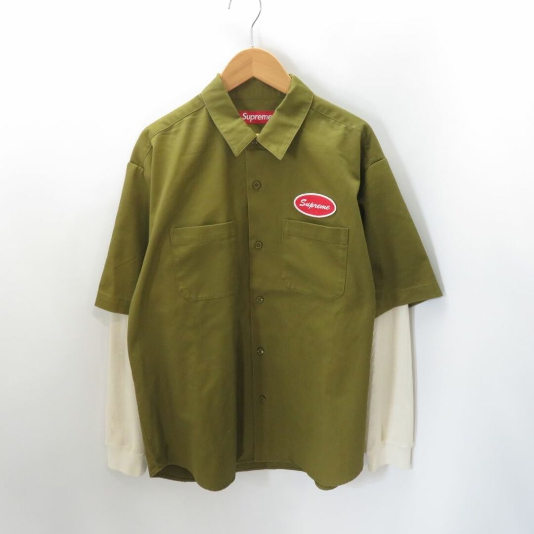 Supreme 23aw Thermal Sleeve Work Shirt Size-M