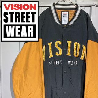 VISION STREET WEAR - 人気/VISION STREET WEAR/ナイロン/スタジャン/ブラック/LL