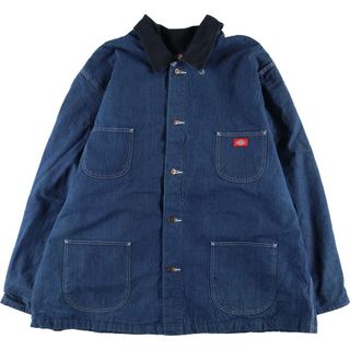 ビッグサイズ★ディッキーズDickies カバーオール ダック地 刺繍ロゴ 厚手