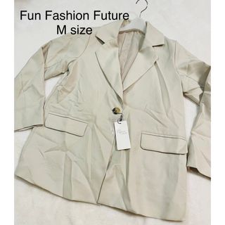 Fun Fashion Future   テーラード　ロング　ジャケット　M(テーラードジャケット)