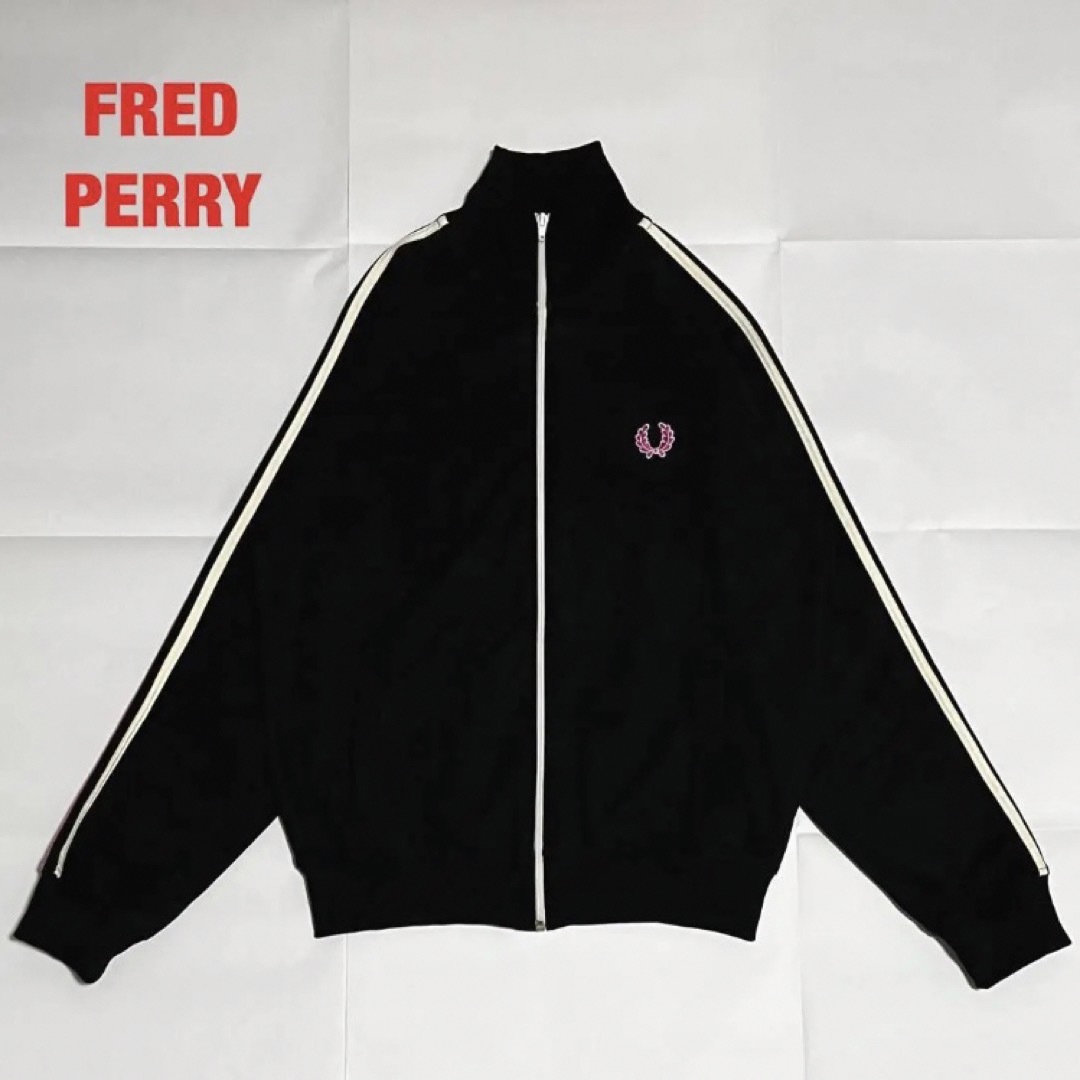 90s FRED PERRY フレッドペリー ロゴ刺繍 ポリエステル ジャケット